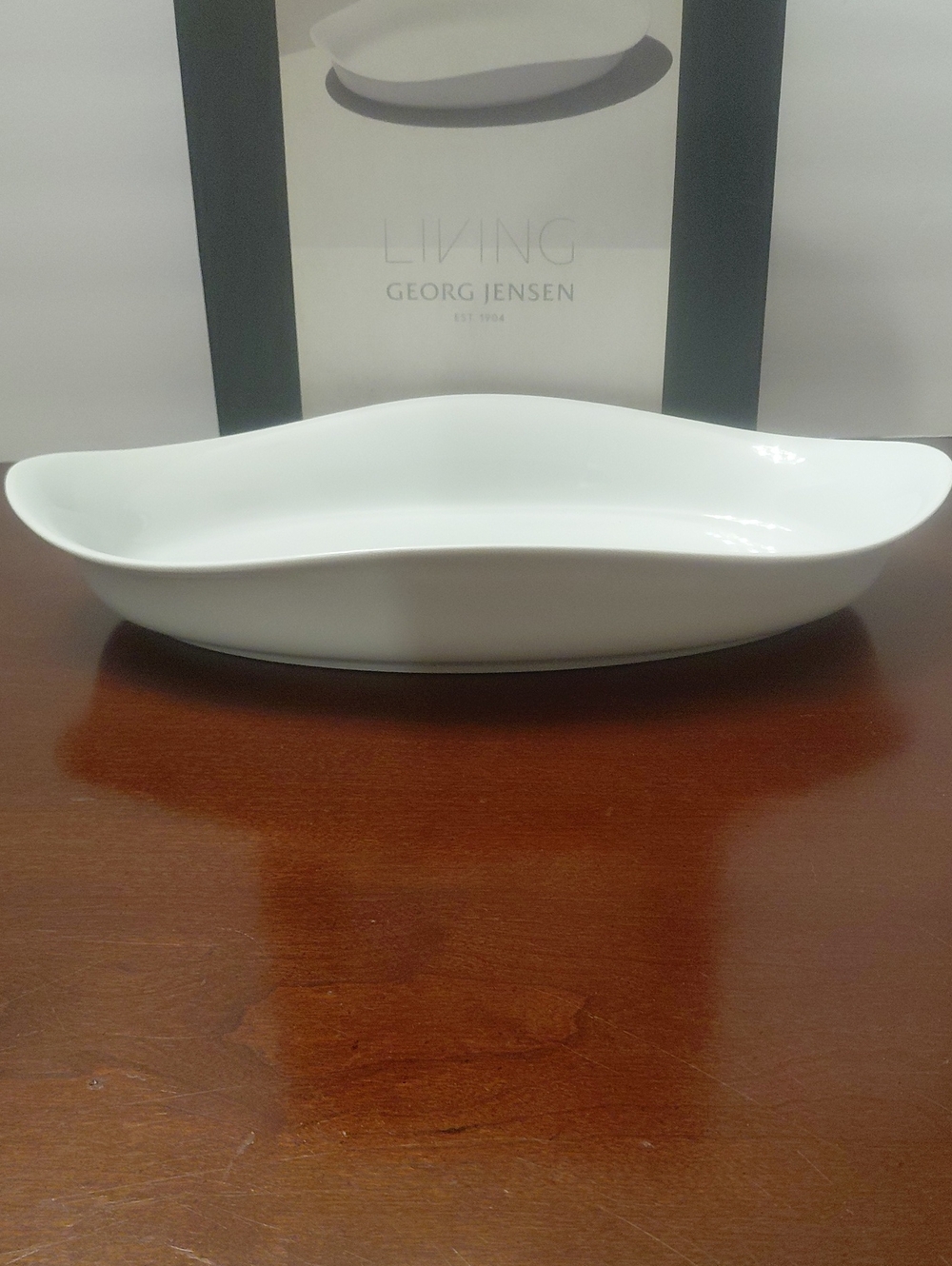 Georg Jensen Porcelain Oval Deep Dish